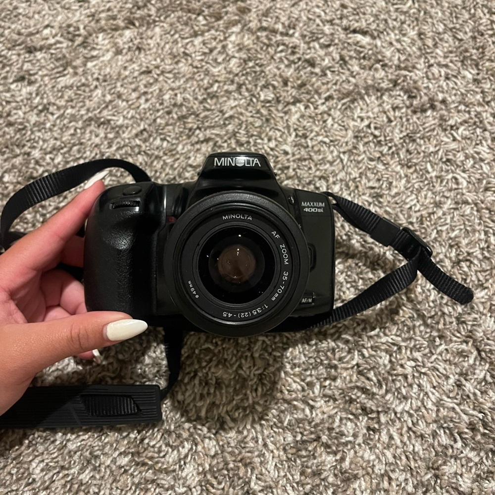Black Minolta SLR Camera
